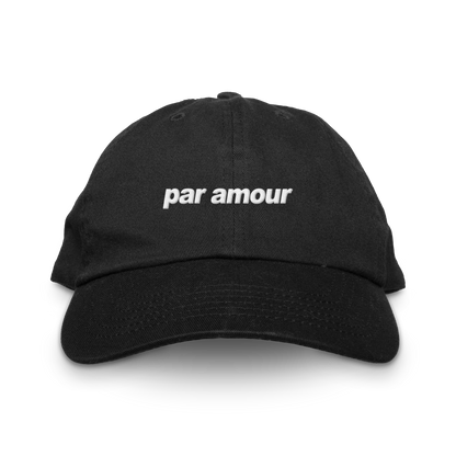 CASQUETTE NOIR "PAR AMOUR"