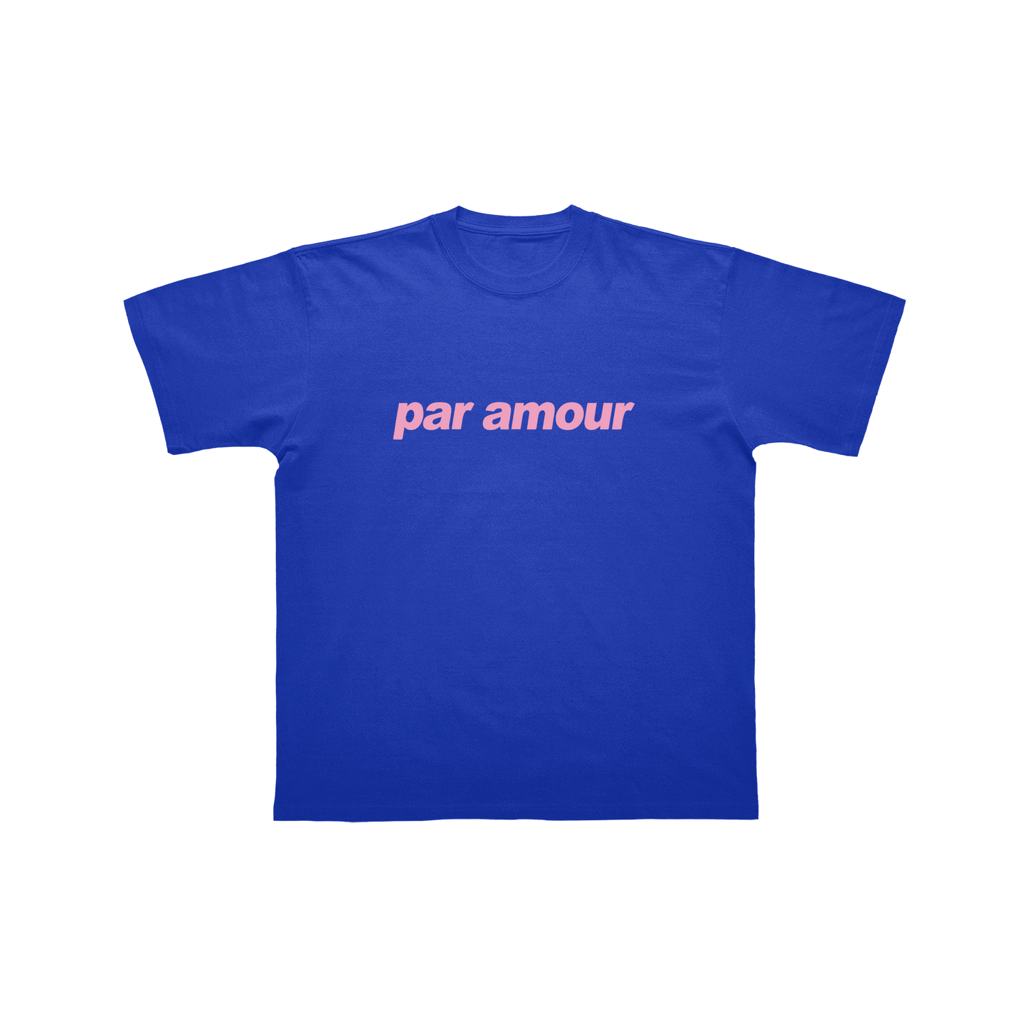 T-SHIRT "PAR AMOUR" - BLEU