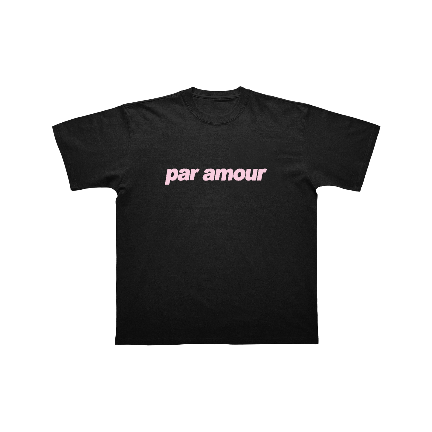 T-SHIRT "PAR AMOUR" - NOIR